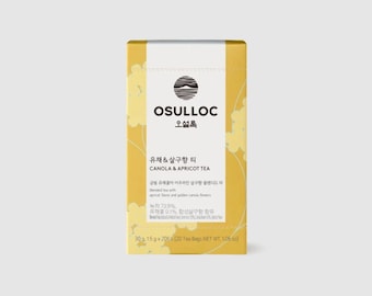 OSULLOC 済州産キャノーラアプリコット緑茶（ティーバッグ20個入り）