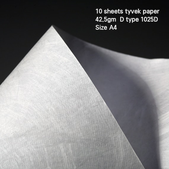 Tyvek Sheet 42.5gsm D Type 1025d Pack of 10 100 Sheets Tyvek Paper