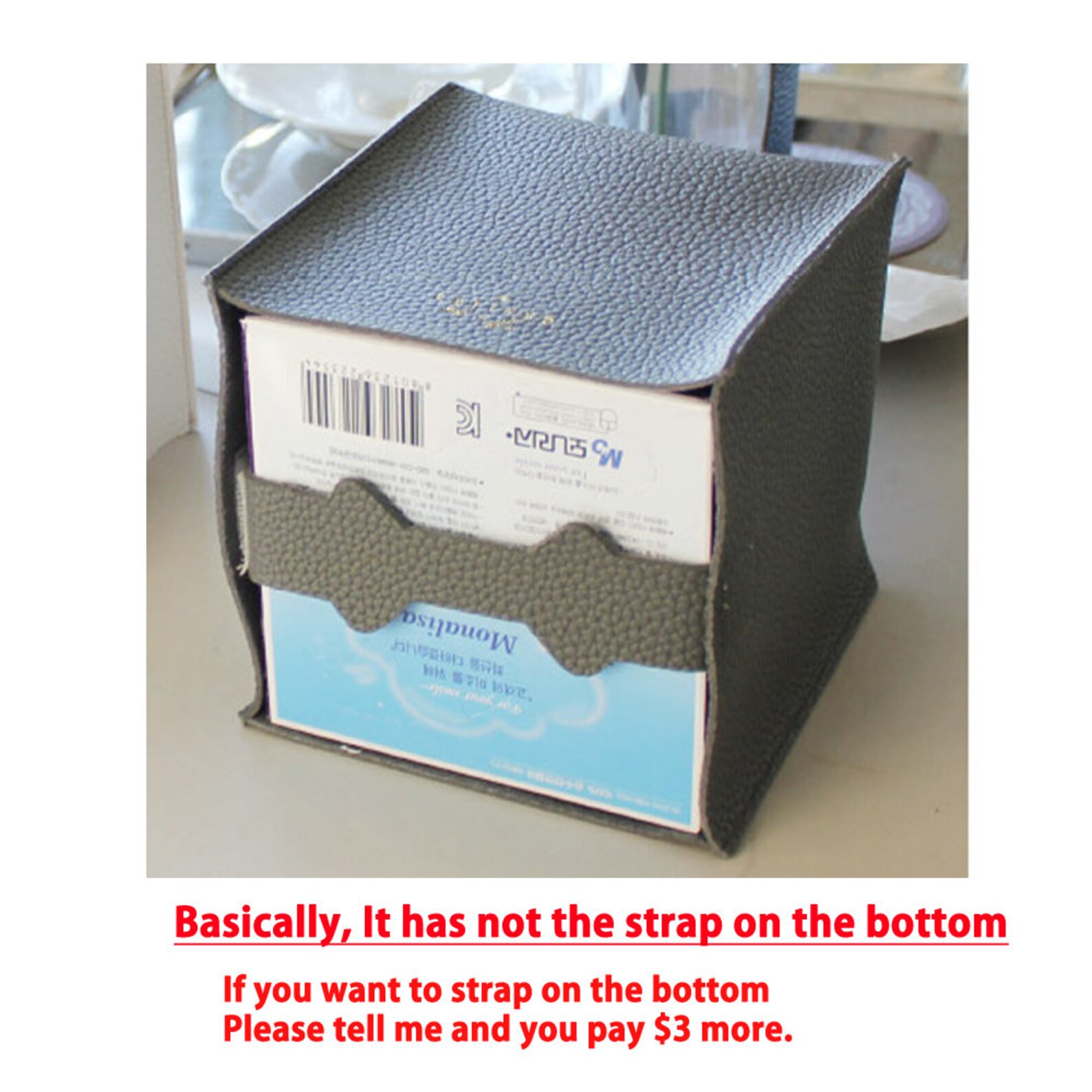 Faux leather Tissue box cover / Tissue Case Cover / Tissue Etsy