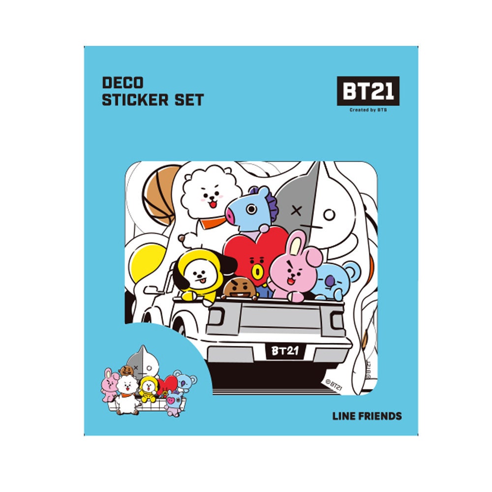 BT21 Multi-deco Stickers Cute Sticker Journal Stickers Planner Stickers  Kpop Deco Kawaii Stationery RJ Tata Chimmy Cookie Koya 