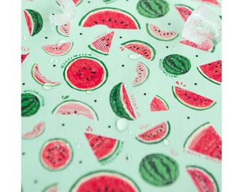 Waterproof Watermelon Fabric, Polyester PU Coated, by the Yard