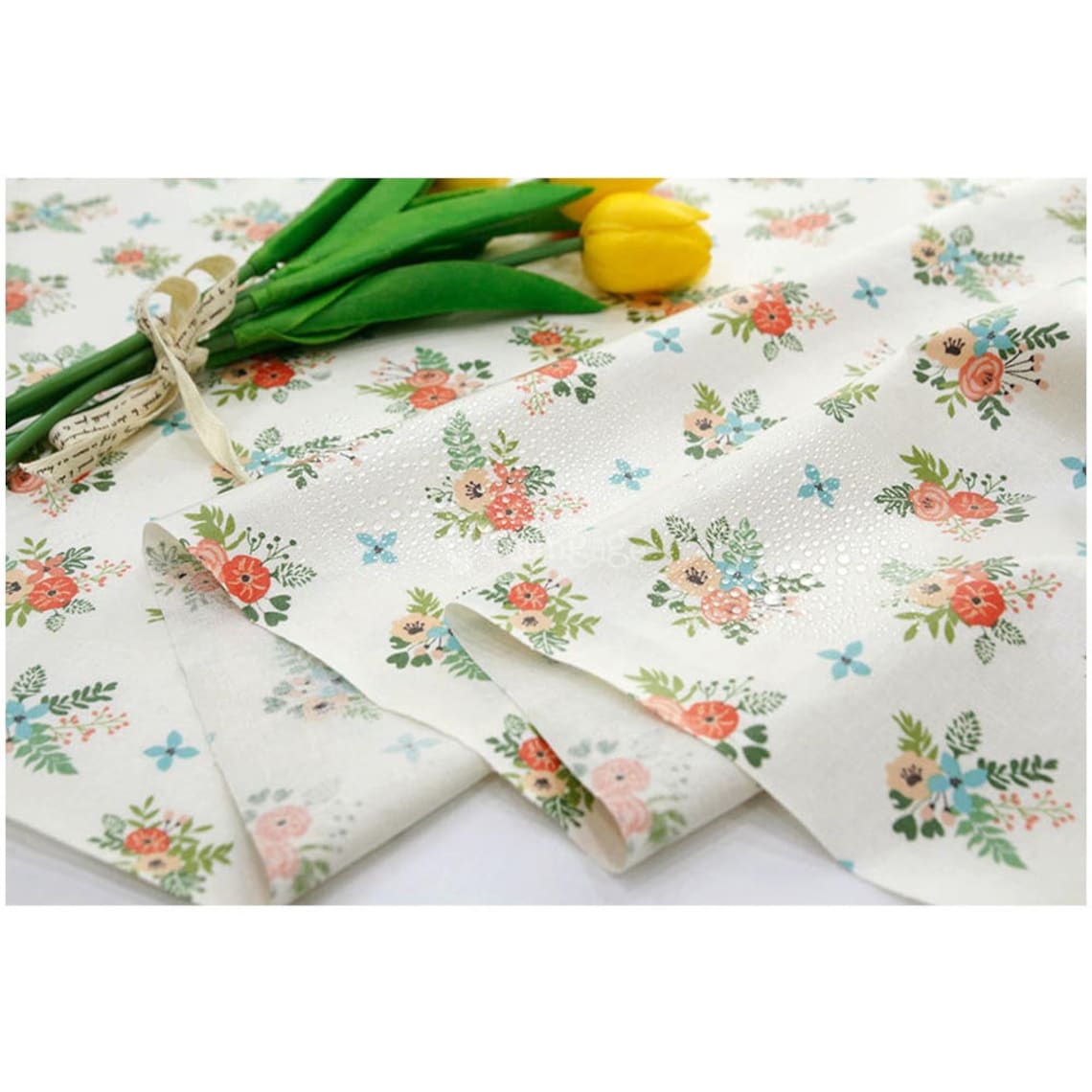 Laminated Cotton Fabric By the yard TPU Coated safe for babies Etsy