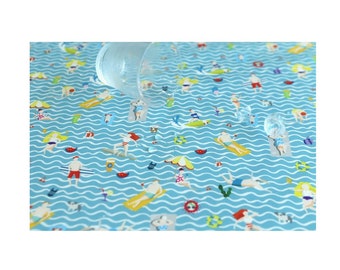 Waterproof Fabric Water-repellent Water Resistant Polyester PU Urethane Coated Cloth Outdoor wide 150cm(59") _Swim_IL_200