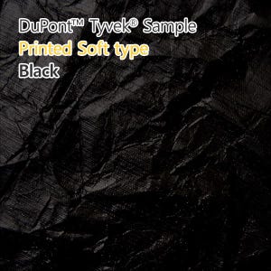 5M Tyvek Fabric Dupont Tyvek black 150cm x 500cm (60 inches x 196 inches) Soft fabric type