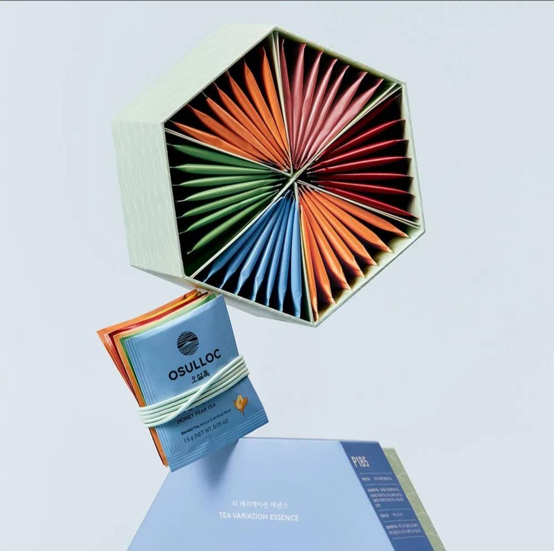 OSULLOC ティーサンプラーギフトセット 韓国緑茶＆紅茶 42個入り
