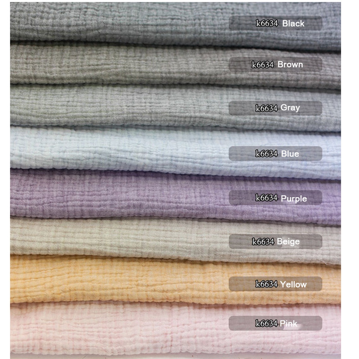 Cotton 4 layers Gauze Fabric by the yard Baby Blanket Clothes Etsy