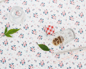 Floral Laminated Cotton Fabric, TPU Coated, Waterproof Oilcloth (43 inch wide)