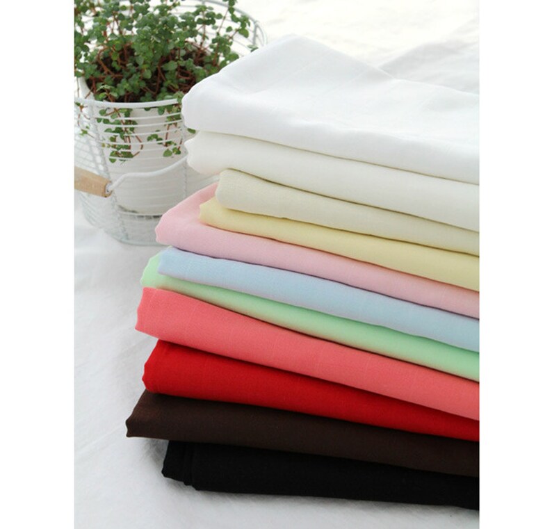 Cotton Double Gauze Fabric Muslin Baby by the Yard Korean Etsy
