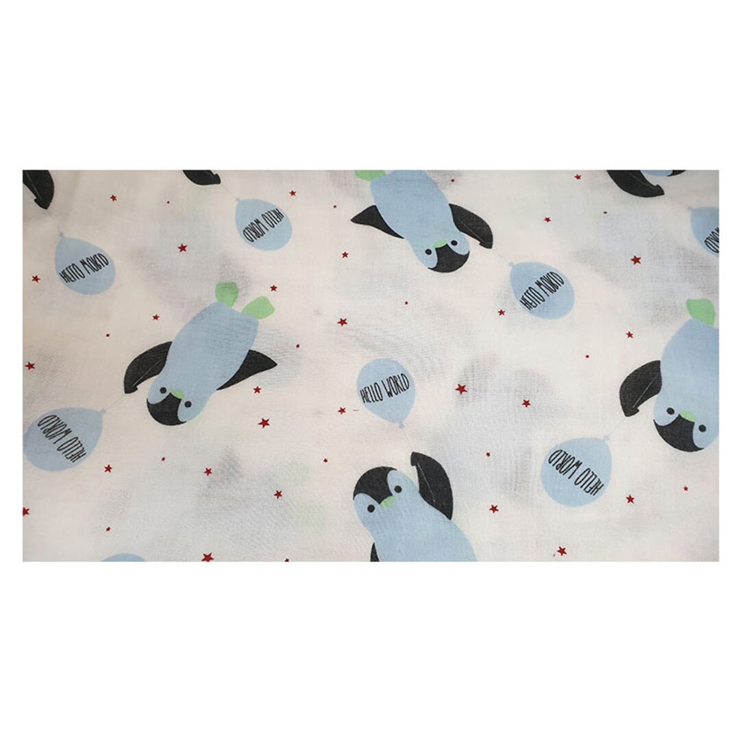 Cotton Double Gauze Fabric by the Yard Baby Blanket Clothes Scarf Dress