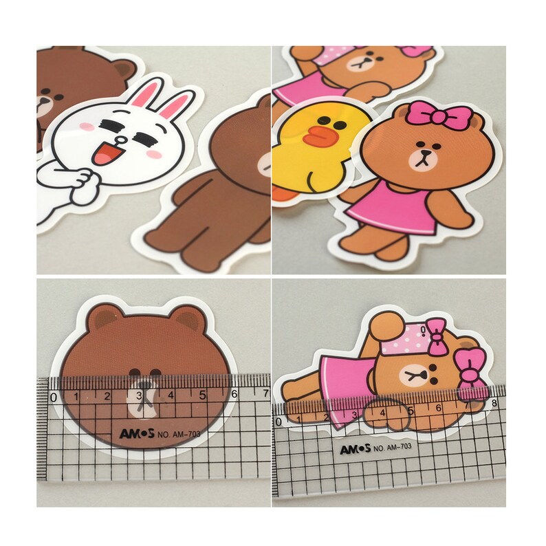 Line Friends Character Decor Stickers Official Goods | Etsy
