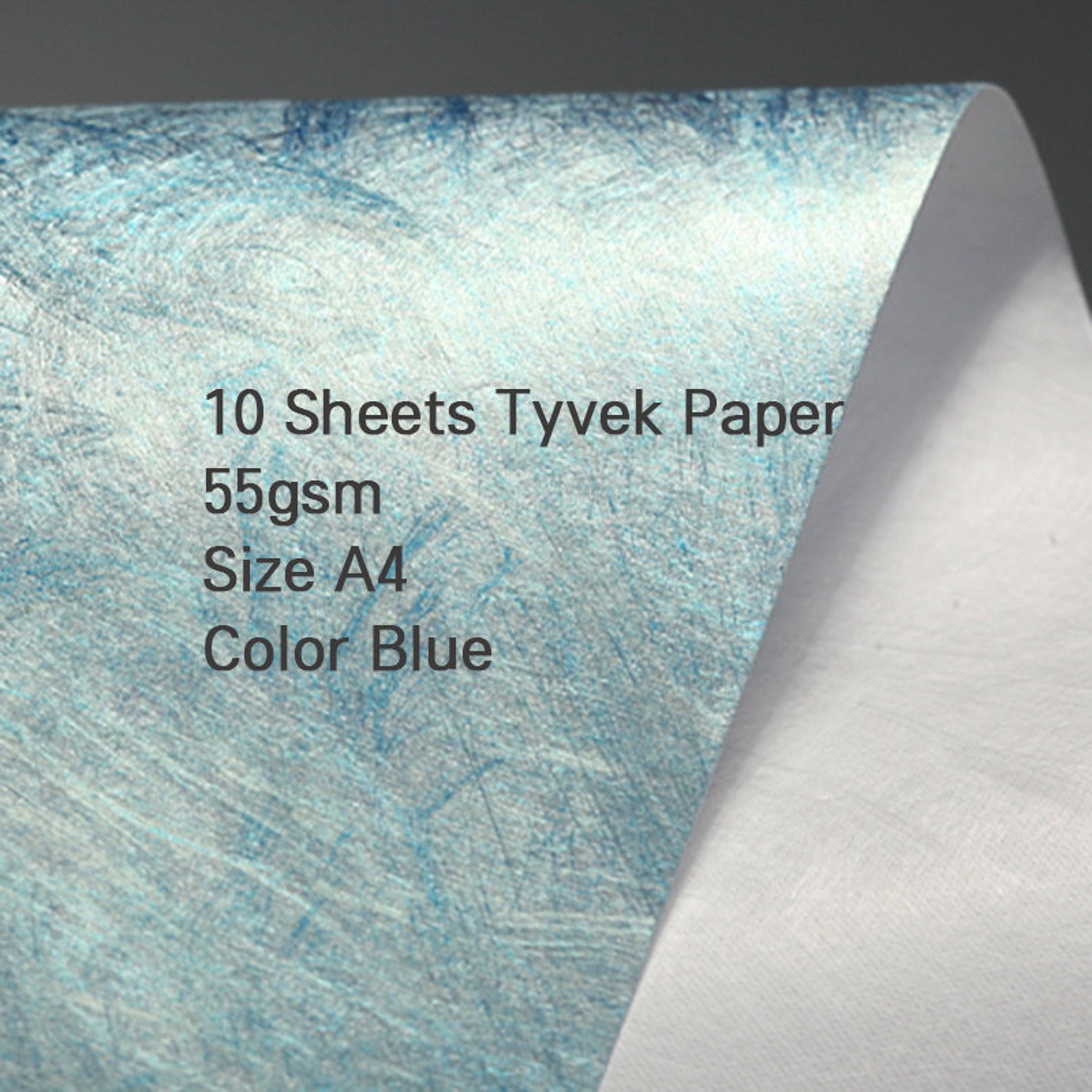 Tyvek Sheet 55gsm Tyvek Color Papers Pack of 10/30/50/100 Etsy