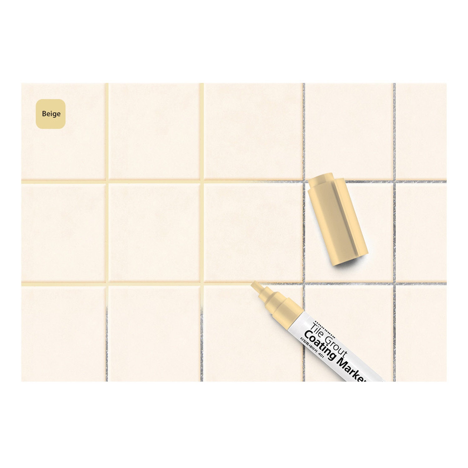 SG MONAMI Premium Tile Grout Marker Pen - Waterproof Anti Mold Gap