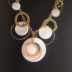 Park Lane Abalone Shell and Gold Tone Necklace and Abalone Earring Lot | Park Lane Jewelry | Abalone Shell Necklace | Jewelry Sets | Abalone