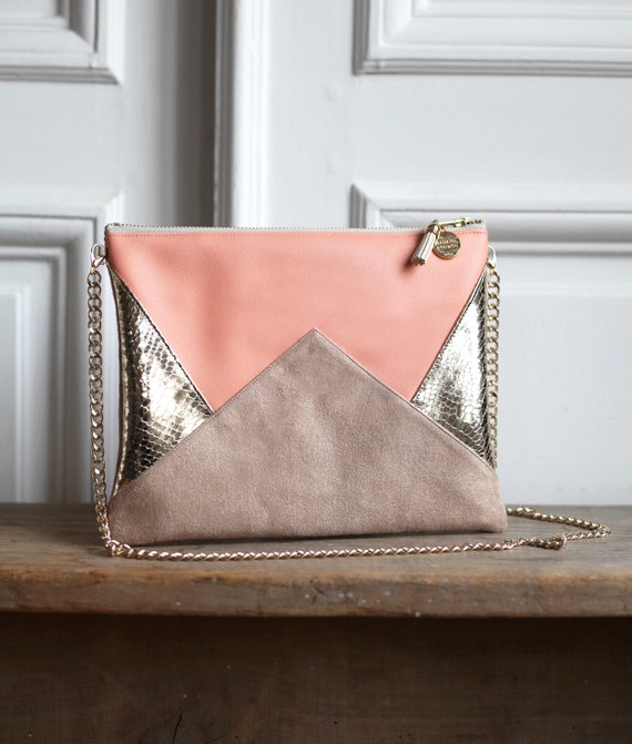 Coral handbag sales for wedding