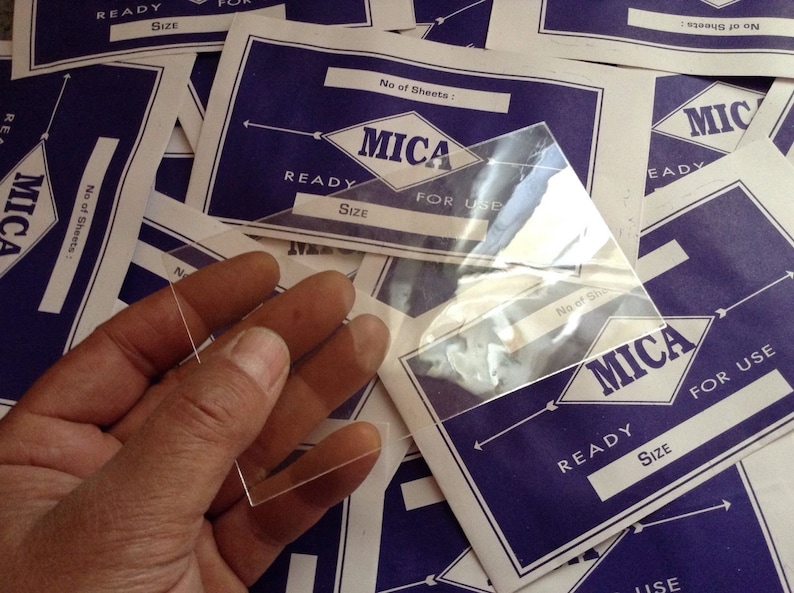 5 Piece Lot 4/" X 5/" Clear Mica Windows Sheet Antique Camp Stove Scrap-booking