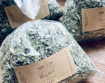 Organic Mugwort | Massachusetts Grown | For magic, tea, incense, and more | Dried mugwort