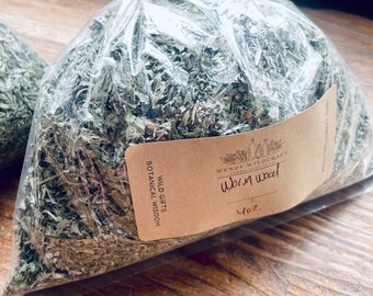Organic wormwood | Massachusetts grown | Dried wormwood | For incense, spell work, and magic