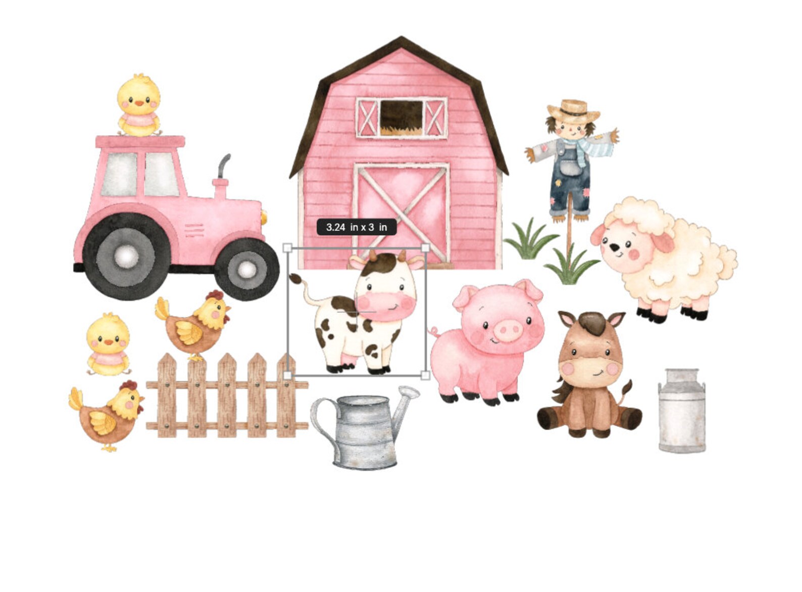 Farm Animal Stickers Farm Animals Vinyl Decal Stickers Wall Etsy UK