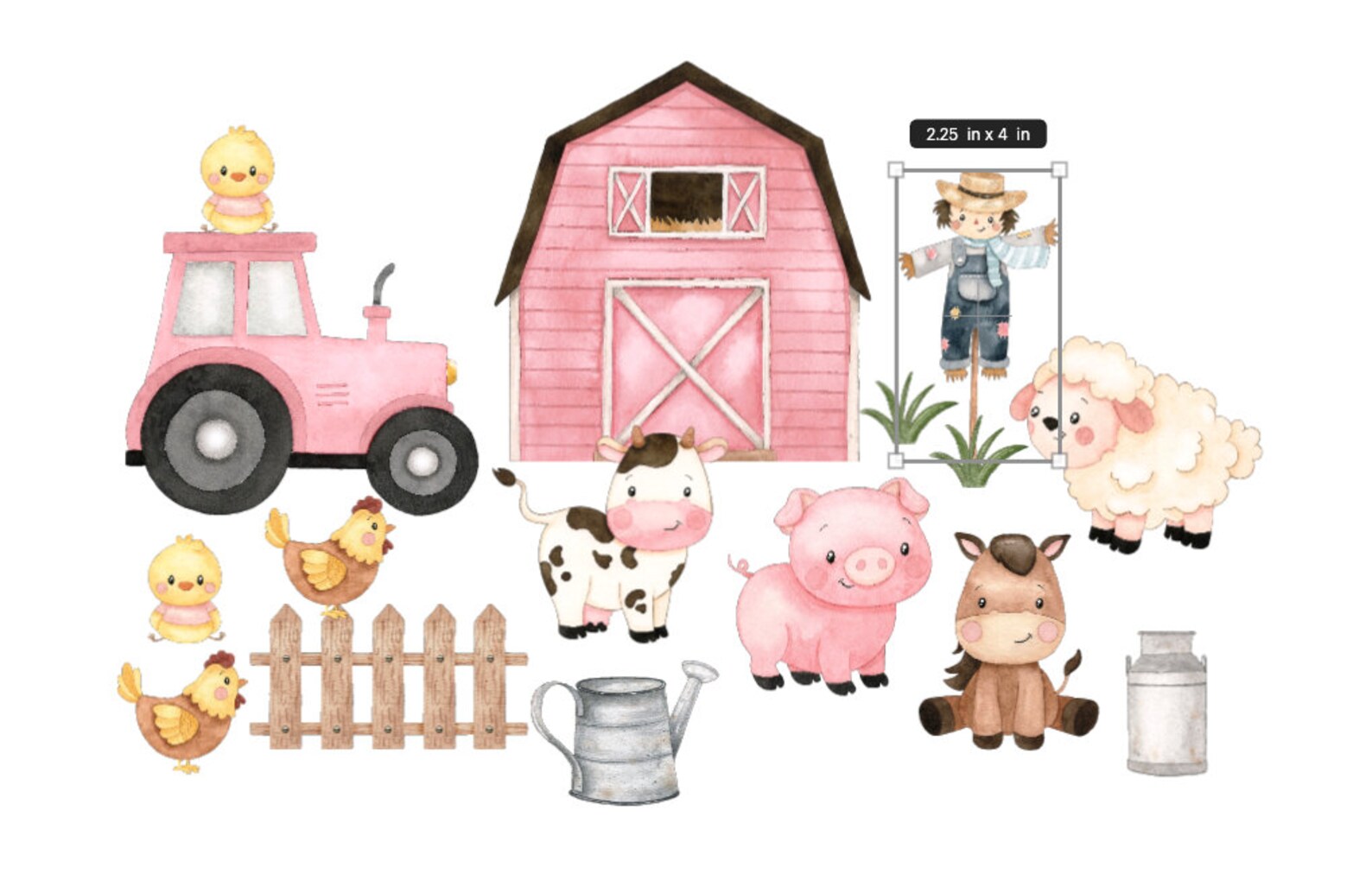 Farm Animal Stickers Farm Animals Vinyl Decal Stickers Wall Etsy UK