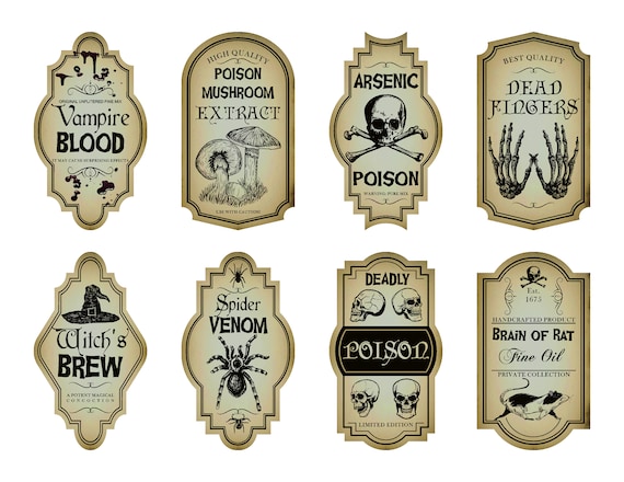 Apothecary Potion Labels, Potions Label Stickers