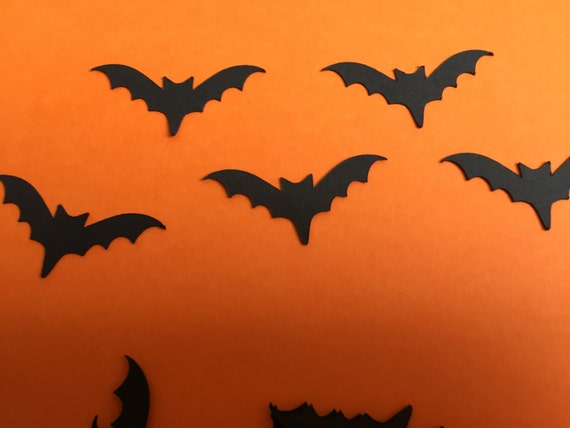 No208 Batman Confetti Party Supply Halloween Party Decoration Bat Birthday Party Decorations Halloween Glitter Black Bat Confetti 50CT
