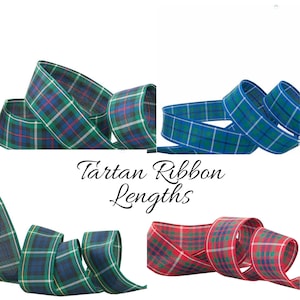 Lengtes Tartan-lint: 16 mm breed, Blackwatch Tartan-lint, Campbell Tartan-lint, Douglas Tartan-lint, Mackenzie Tartan-lint