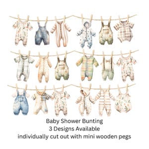 Babyparty-Wimpel-waschende Wäscheleine Art, Karte Baby-Kleidung auf Wäscheleine mit Mini-Holzstiften, Pastell-Babyparty-Dekoration