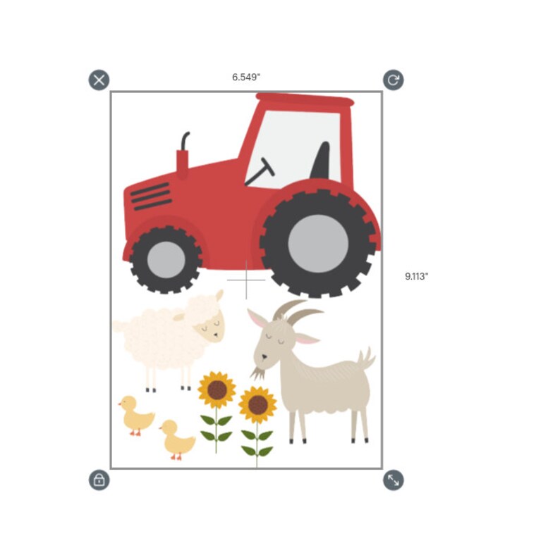 Farm Yard Animal Stickers Farm Animals Vinyl Decal Stickers Etsy