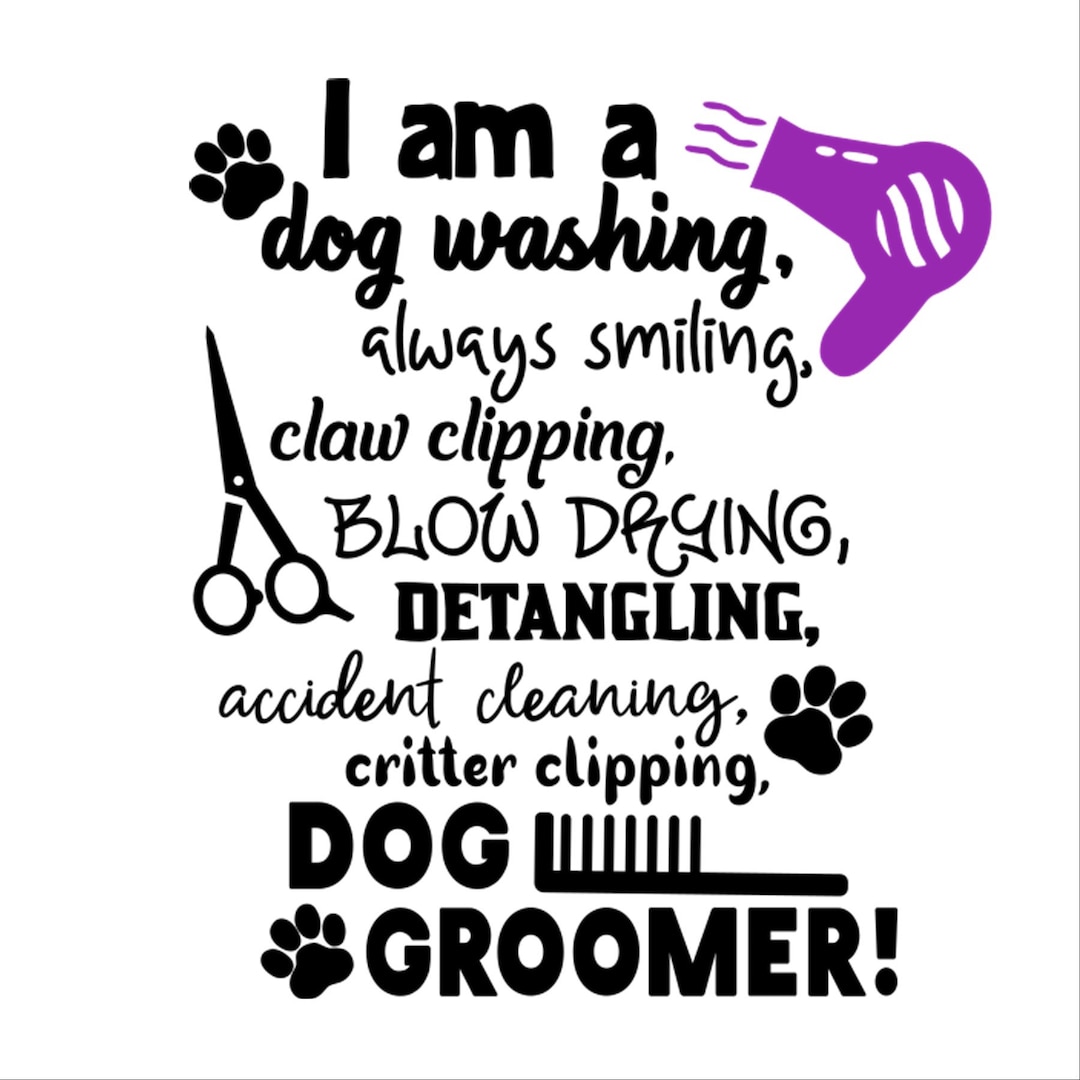 Dog Groomer Card Thank You Dog Groomer Card Birthday Card Etsy