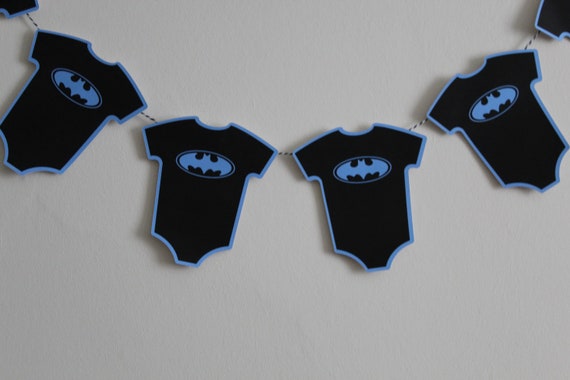 Batman Style Baby Shower Bunting Pink Yellow Ideal Gender Reveal Party Blue