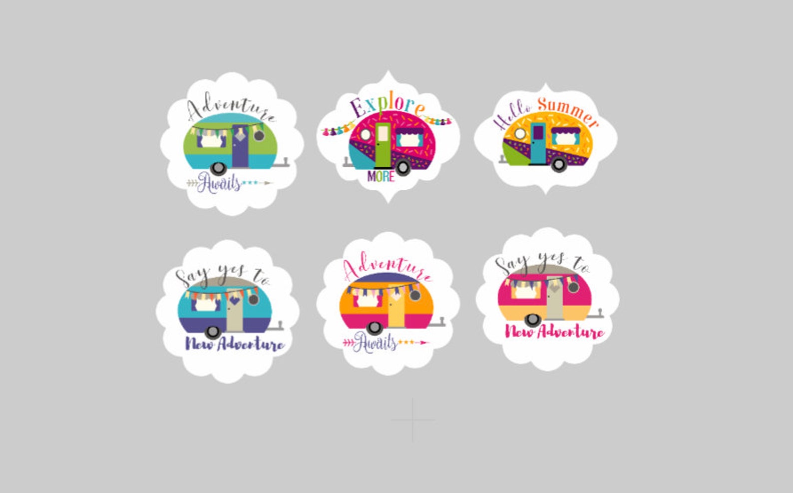 Caravan Stickers Waterproof Vinyl Camper Stickers Set of 6 Etsy Ireland