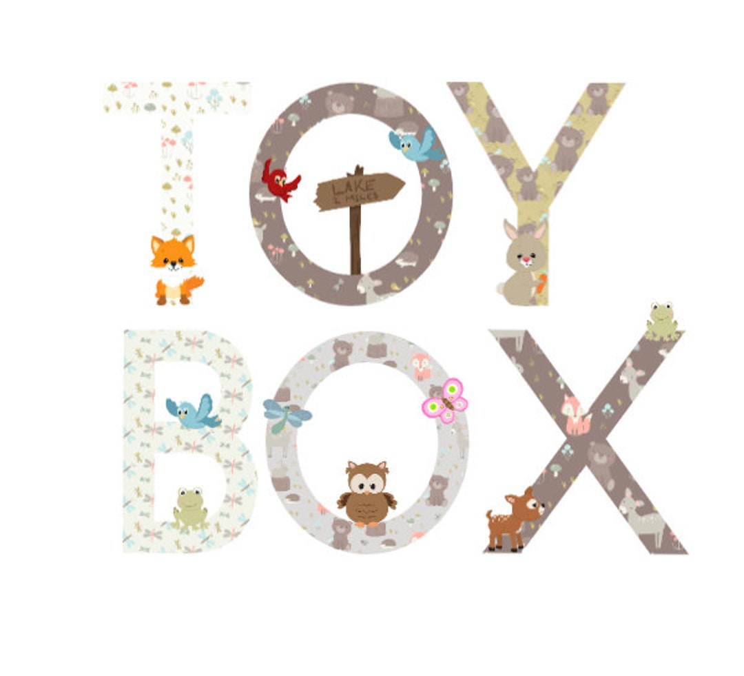 TOY BOX Sticker Woodland Forest Creatures Forest Creatures Etsy