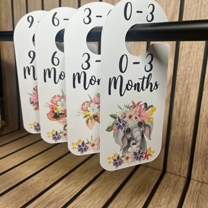 Safari Animal Theme Baby Wardrobe Clothes Dividers, Boho Nursery Organization, Boho Safari Animal Theme Nursery Decor, Neutral Baby Decor