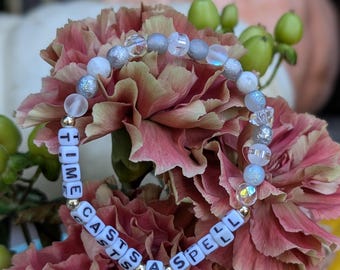 SILVER SPRINGS | beaded word bracelet, fleetwood mac, stevie nicks, time casts a spell