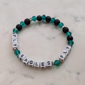 EAGLES FLY | philadelphia eagles, philly, super bowl, stacking bracelet