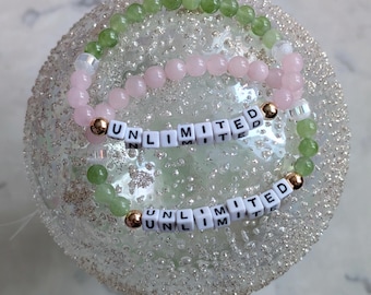 UNLIMITED | gemstone beaded bracelet set, wicked, best friend set