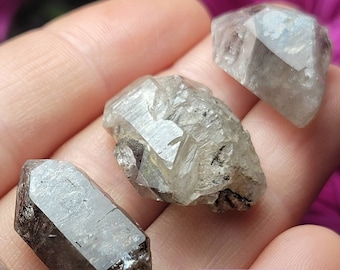 Herkimer Diamond & ANTHRAXOLITE / Black Herkimer / Herkimer Diamond Stone / Herkimer Diamond Crystal / Herkimer Crystal / Herkimer Quartz