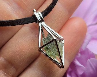 Moldavite Pendant - Moldavite Jewelry - Moldavite Necklace - Authentic Moldavite - Genuine Moldavite - Moldavite Stone - Moldavite Crystal
