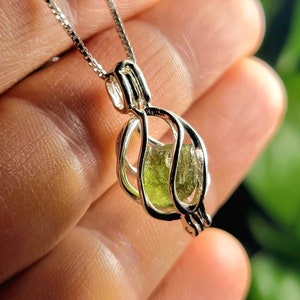 Moldaviet hanger/Moldavite sieraden/Moldavite ketting/authentieke Moldaviet/echte Moldaviet/Moldavite steen/Moldavite Crystal