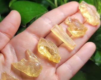 Natural Honey Amber Specimen: Raw Madagascar Amber Stone