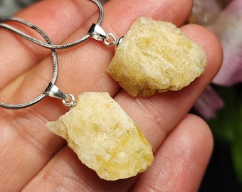 Golden Danburite Pendant / RARE Crystal / Yellow Danburite / Agni Gold Danburite / Synergy 12 / Danburite Necklace / Golden Yellow Danburite