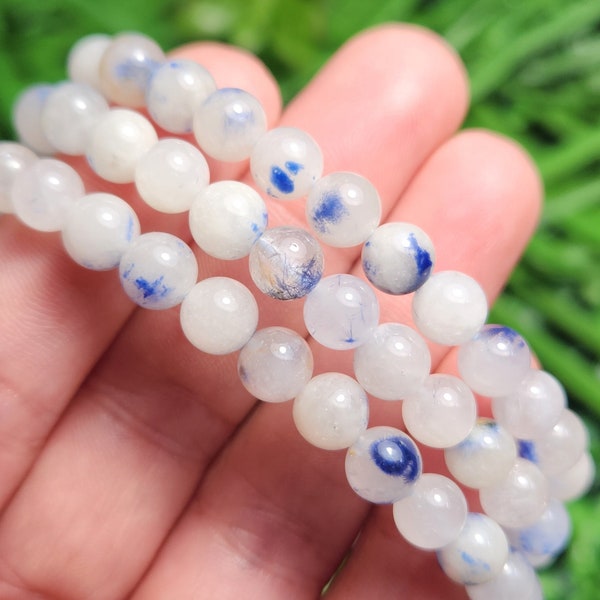 Dumortierite Quartz Bracelet - Dumortierite Jewelry - Blue Quartz Bracelet - Dumortierite Beads - Quartz Bracelet - Blue Quartz Beads