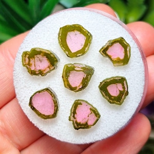 Watermelon Tourmaline Slice - Watermelon Tourmaline Crystal - Watermelon Tourmaline - Tourmaline Slice - Watermelon Tourmaline Specimen