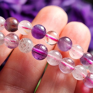 Super Seven Crystal Bracelet: Polished 5mm Gemstone Beads