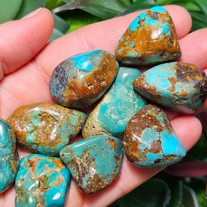 Natural Turquoise - Turquoise Crystal - Turquoise Tumbled - Polished Turquoise - Natural Polished Turquoise - Tumbled Turquoise - Turquoise