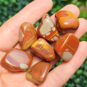 Noreena Jasper - Red Jasper Stone - Tumbled Jasper - Jasper Stone - Red Jasper Crystal - Jasper Crystal - Jasper Tumbled - Jasper Specimen