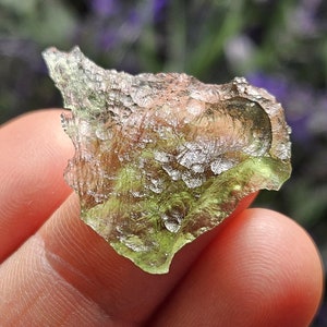 Moldavite - 1.9 gram Moldavite - Genuine Moldavite - Raw Moldavite - Moldavite Crystal - Moldavite Stone - Authentic Moldavite - Tektite