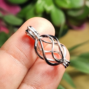 Sterling silver gemstone cage store