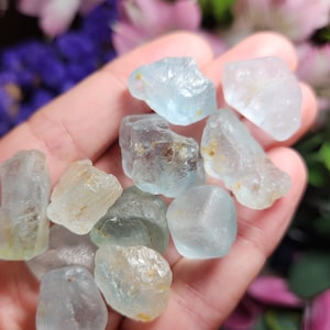 Raw Blue Topaz Crystal Specimen: Natural Topaz from Brazil