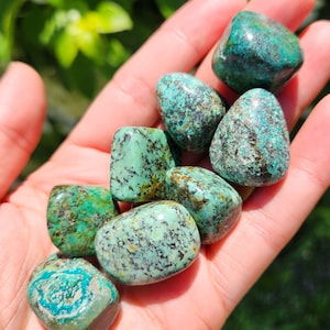 Robins Egg Turquoise - Turquoise Stone - African Turquoise - Natural Turquoise - Tumbled Turquoise - Turquoise Crystal - Blue Turquoise